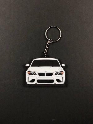 A porta-chaves de borracha macia do PVC de BMW E92 M3 personalizou o logotipo relativo à promoção do presente