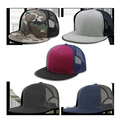 O costume lavado do chapéu 56-58cm do Snapback dos homens do algodão bordou chapéus da camuflagem