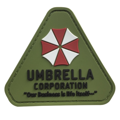 Remendos de borracha personalizados da Triangular Umbrella Corp costurados em remendo de PVC de segurança