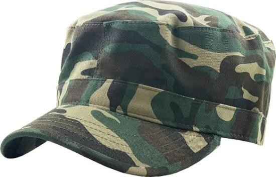 Chapéu do Exército personalizado Chapéu de estilo militar básico 100% de algodão respirável