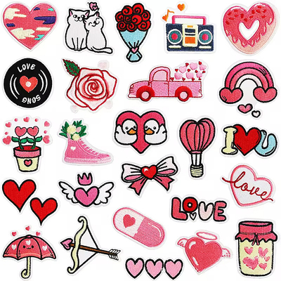 Loja de roupas Patches bordados personalizados Roupas de desenho animado Patches de bordados de ferro para patch de roupas