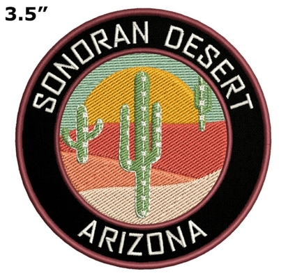 O ferro bordado lavável dos remendos do Arizona do deserto de Sonoran/costura no Applique decorativo