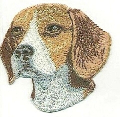 3&quot; borda de Merrowed das cores do material 9 do Chenille do remendo do bordado do cão do lebreiro