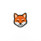 Ferro animal pequeno bonito do Fox no remendo bordado beira do crachá de Merrow dos remendos