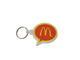 Corrente chave de borracha de borracha de silicone da corrente chave de arcos dourados de McDonalds do vintage