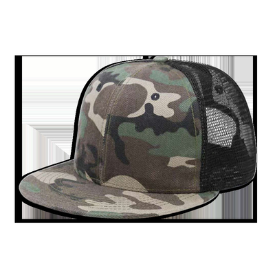 O costume lavado do chapéu 56-58cm do Snapback dos homens do algodão bordou chapéus da camuflagem