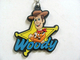 Toy Story Woody Chaveiro Zip puller macio pvc chaveiro de borracha personalizado