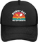 6 Olheirinhos Embroidered Logo Hat Cap de algodão preto Perfeito para marca corporativa