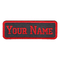 Rectangular personalizado bordado etiqueta de nome ferro personalizado em patches
