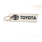 Toyota Custom Keychain Bordado Duplo Lado Car Gift Custom Logotipo Bordado Chave de Chave