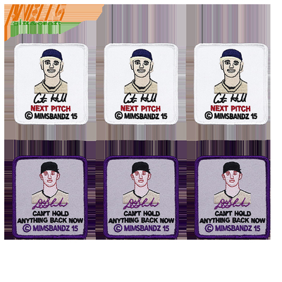 Patches de bordados personalizados de ferro em embalagens de manga de plástico transparente com borda entrelaçada