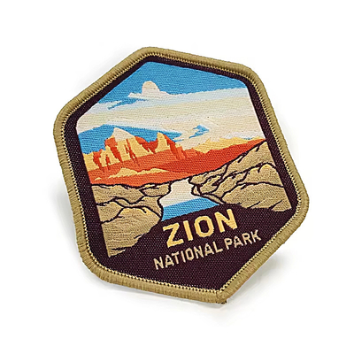 Ferro personalizado em rótulo tecido Patch Logotipo da marca Badge Patches tecidos para roupas