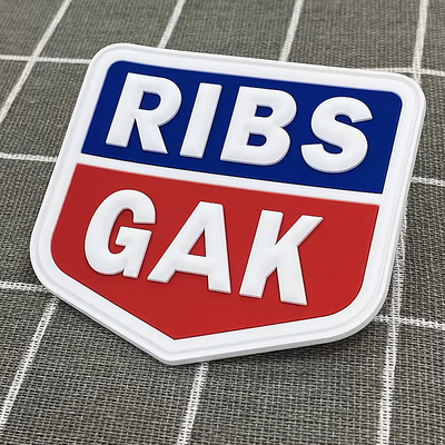 Eco Amigável PVC impermeável Patch Custom Logotipo de roupa Moral Patch 4mm