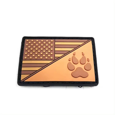 Patch de moral de PVC impermeável personalizado com design ecológico