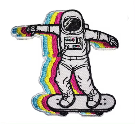 Patches de bordados de ferro personalizados Emblema de animais Patch de logotipo bordado