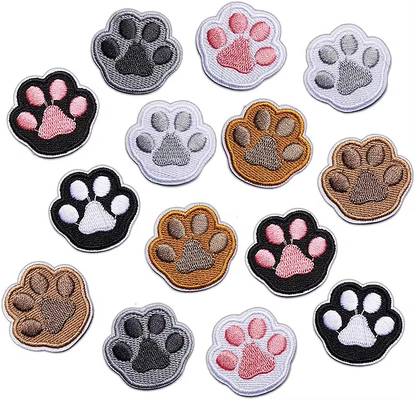 Patches de bordados de ferro personalizados Emblema de animais Patch de logotipo bordado