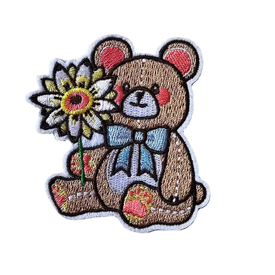 Cartão de desenho animado Emblema Carta de bordados de animais Ferro O Patches On Clothing Custom Wholesale Sewing DIY Patches For Jeans