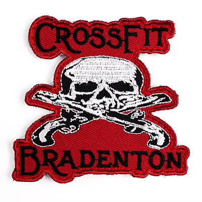 Etiqueta de bordado personalizado de boa qualidade, patch, gancho e loop, patches bordados
