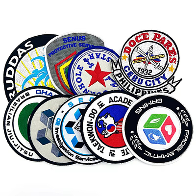 Patch de bordados de bordados personalizados Ferro em patches de design de roupas
