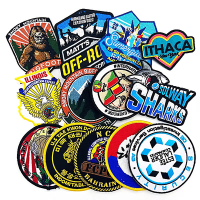 Patch de bordados de bordados personalizados Ferro em patches de design de roupas