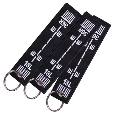 Custom Cheap Embroidery Fabric customizado Cheap Fabric Keychain