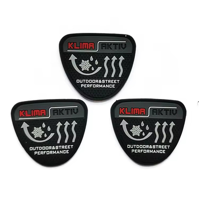 Logotipo personalizado 3D PVC Patches Roupas Vestuário Rebocado criar um design Patches de silicone Chapéus militares