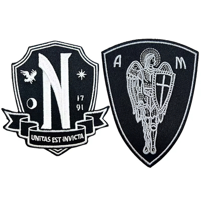 Logotipo bordado / impresso bordado personalizado Patches de ferro em acessórios personalizados