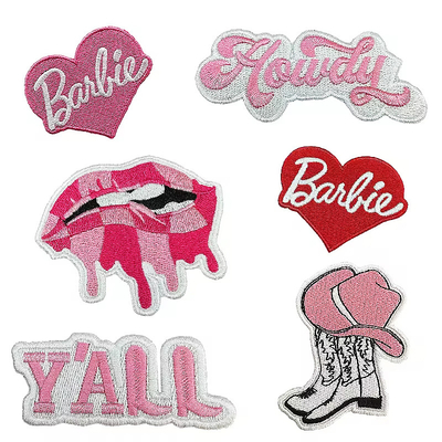 Logotipo bordado / impresso bordado personalizado Patches de ferro em acessórios personalizados