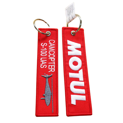 Chave personalizada de bordados com logotipo personalizado promocional moda tecido Chave de tecido Chave