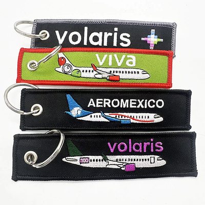 Chave personalizada de bordados com logotipo personalizado promocional moda tecido Chave de tecido Chave