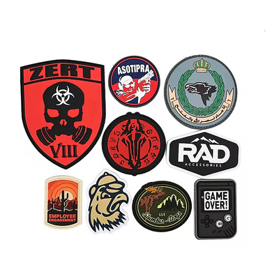 Patches de PVC personalizados para roupas duráveis e de design único