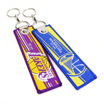 Chave personalizada personalizada de tecido com anexo de anel grande