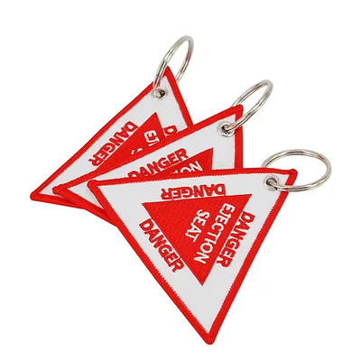 OEM/ODM Aceitável tecido tecido chaveiro bordado Anime Key Jet Tag para automóvel motocicleta