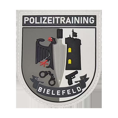 Patch de etiqueta de ferro personalizado de PVC logotipo de marca de atacado PVC patches para roupas