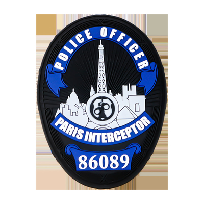 Patch de borracha de PVC em relevo Logotipo personalizado 4mm espessura Etiqueta de borracha de transferência de calor 3D