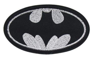 Ferro do bordado no remendo 4&quot; do Applique BATMAN LOGO Heat Cut Border