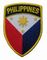 Cores do remendo 9 do bordado da beira de Merrow da bandeira de Filipinas