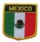Remendo bordado feito sob encomenda 12C do fundo da sarja da bandeira de México lavável