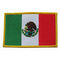 Remendo bordado feito sob encomenda 12C do fundo da sarja da bandeira de México lavável