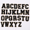 Ferro da beira do brilho do ouro de A-Z Embroidered Alphabet Letters em remendos do Chenille