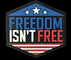 Remendo gravado amigável 2D 3D Logo Freedom Isn ' T do PVC de Eco livre