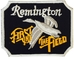 Remendo do bordado de Remington Fire Arms Iron On para a roupa 9x6cm