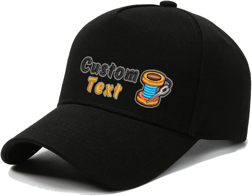 Custom 5 Panel bordado chapéus de beisebol suave Baseball Cap Custom Logotipo de texto personalizado