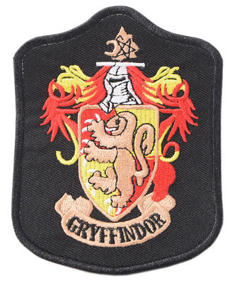 O logotipo PMS de GRYFFINDOR colore o ferro feito sob encomenda dos remendos do bordado em PMS