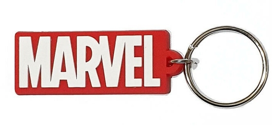 Keyring de borracha do PVC de Logo Keychain Avengers da maravilha