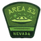 A beira azul de Merrow bordada costura no remendo estrangeiro do curso do UFO de Nevada da área de remendo 51