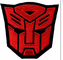 Logotipo bordado beira do filme de filme de Merrow Logo Patch Transformers Red Autobot