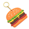 Presente Mini Food Keychain da promoção 3D da porta-chaves bonito macia do PVC do hamburguer 2D
