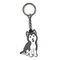 Porta-chaves de borracha dos desenhos animados do PVC de Ring Husky Puppy Soft da chave feita sob encomenda da cor de PMS