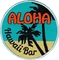 O ferro de barra de Havaí costura no crachá bordado das palmeiras da roupa do remendo praia havaiana